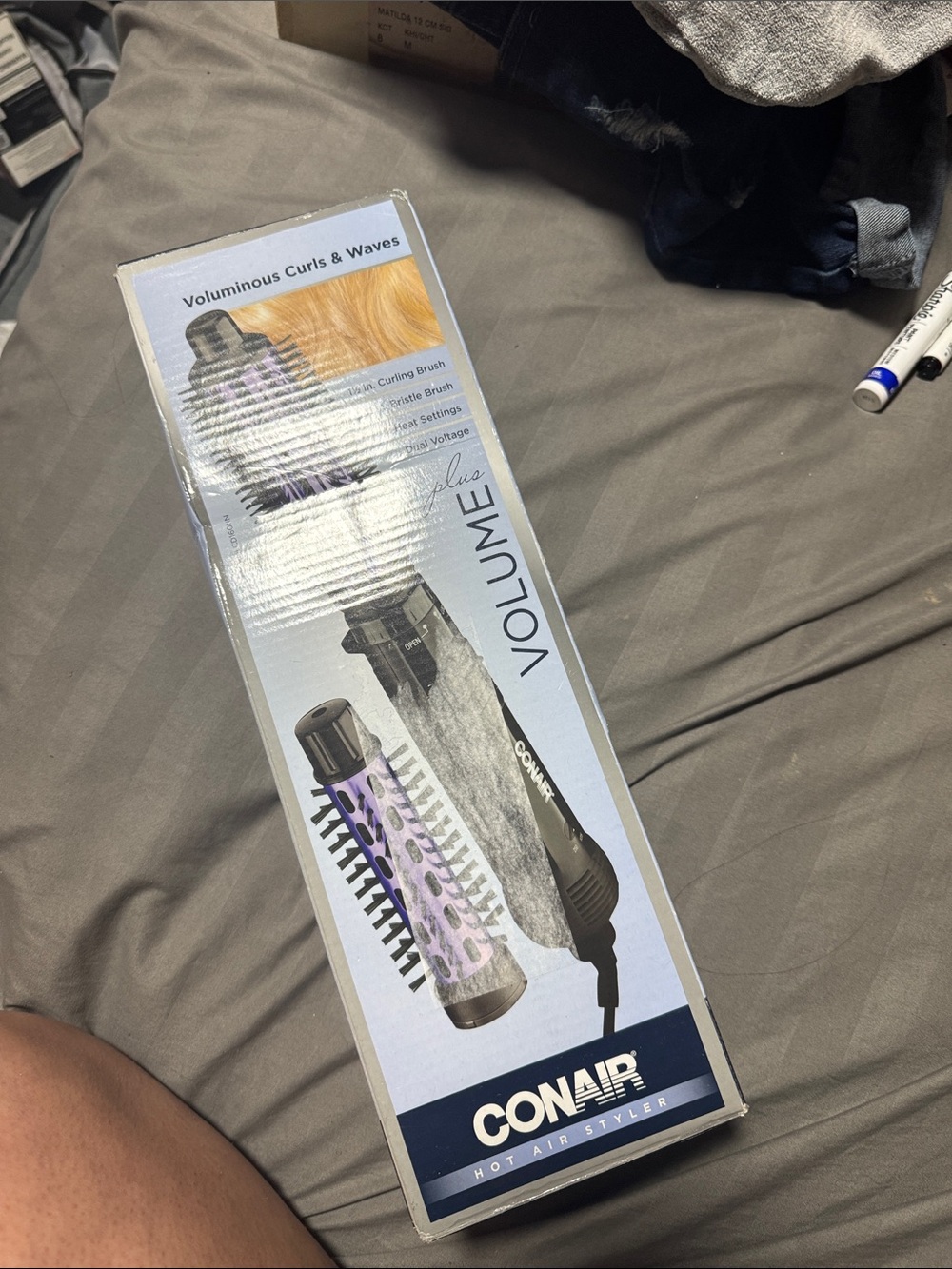 Conair Volumizing Hot Air Styler - Purple/Gray
